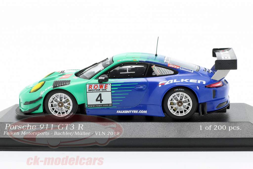 Porsche 911 (991) GT3 R #4 VLN 2018 Falken Motorsports Signature Edition 1:43 Minichamps