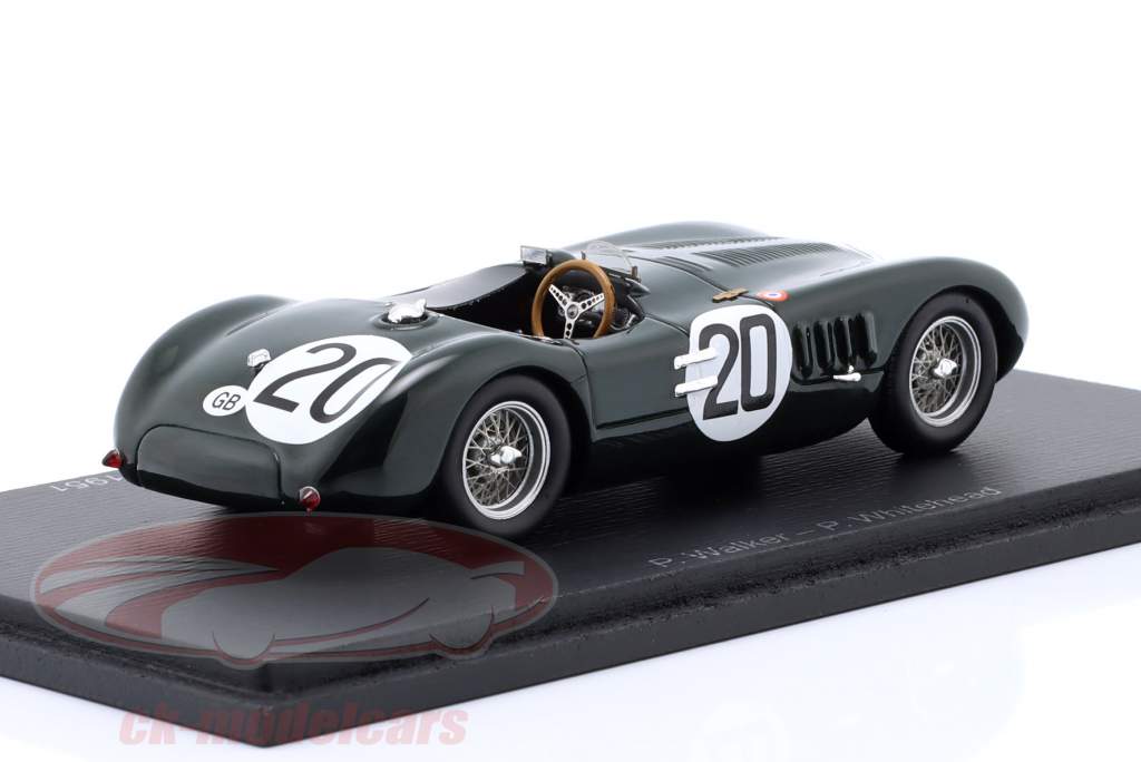 Jaguar XK 120C #20 vinder 24h LeMans 1951 Walker, Whitehead 1:43 Spark
