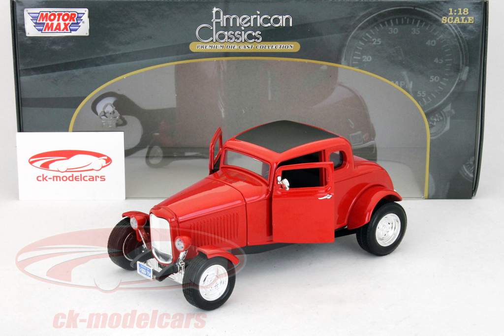 Ford Five-Window Coupe Bj. 1932 rot / red 1:18 Motormax