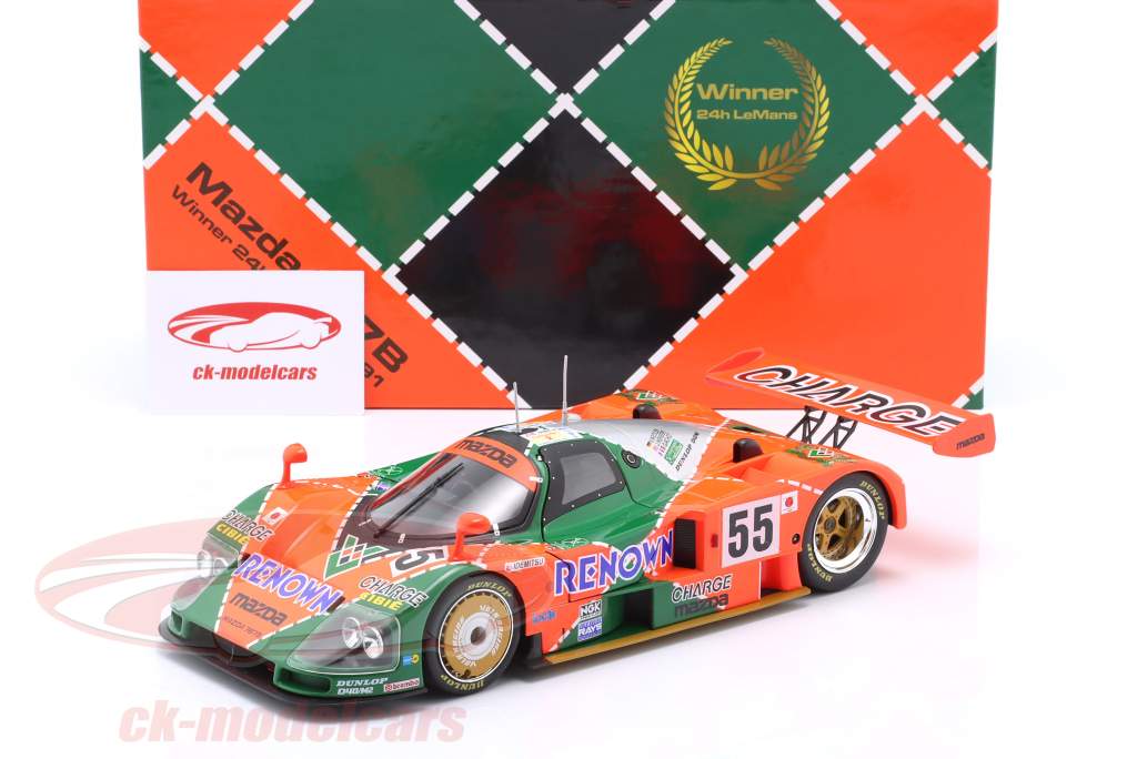 Mazda 787B #55 Winner 24h LeMans 1991 Weidler, Herbert, Gachot 1:18 WERK83
