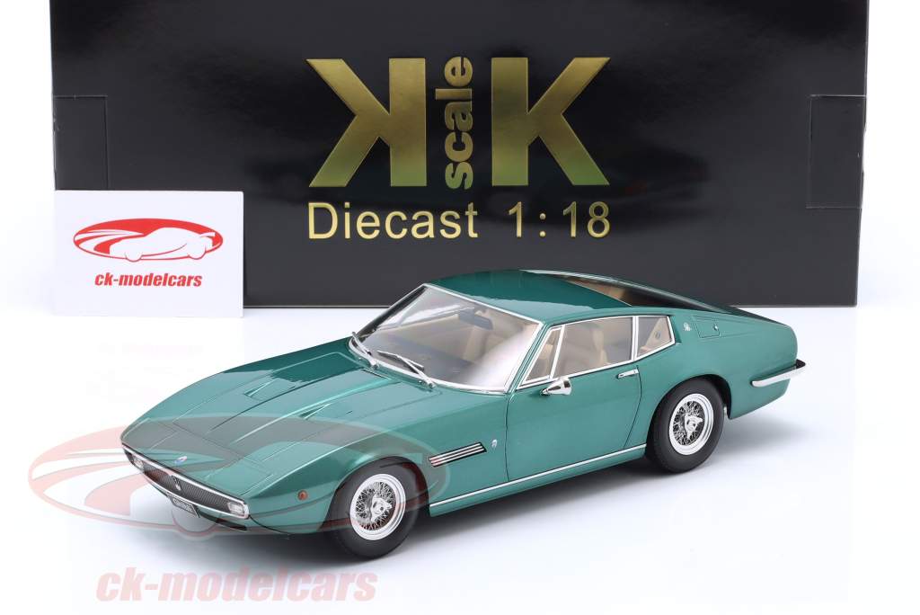 Maserati Ghibli Coupe Anno di costruzione 1969 verde metallico 1:18 KK-Scale