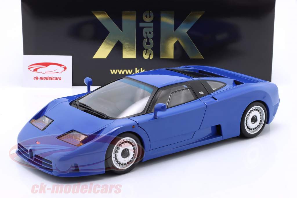 KK-Scale 1:12 Bugatti EB110 Baujahr 1991 blau KKDC120131