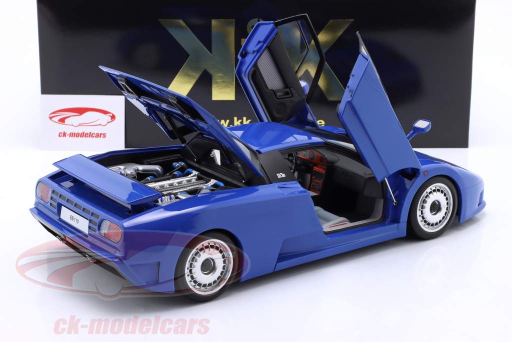 Bugatti EB110 Bouwjaar 1991 blauw 1:12 KK-Scale