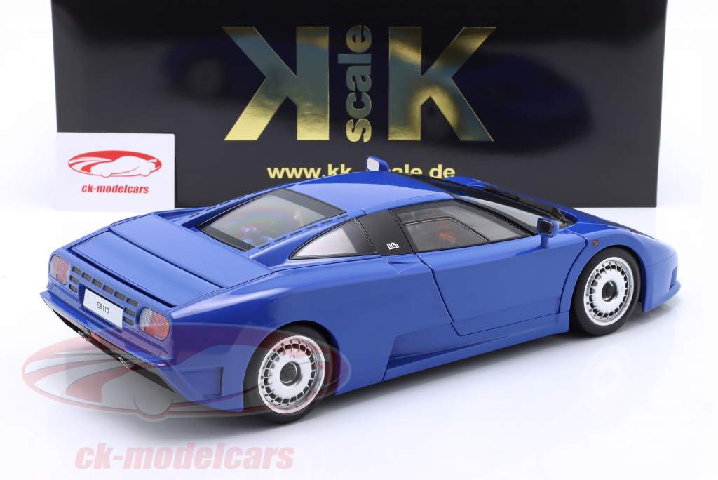 Bugatti EB110 Ano de construção 1991 azul 1:12 KK-Scale