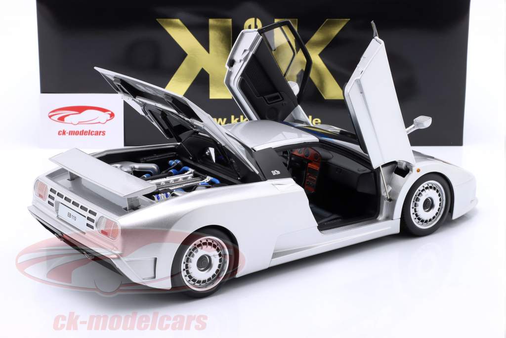 Bugatti EB110 year 1991 silver 1:12 KK-Scale