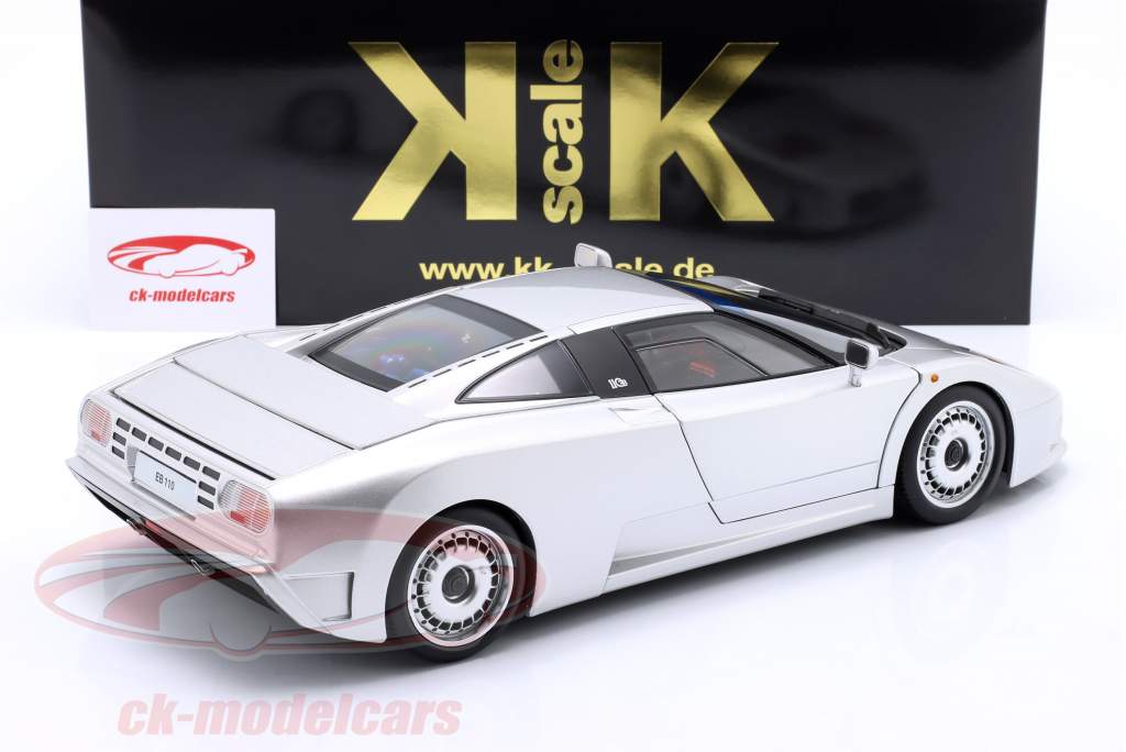 Bugatti EB110 Bouwjaar 1991 zilver 1:12 KK-Scale