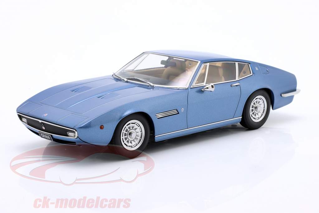 Maserati Ghibli Coupe year 1969 blue metallic 1:18 KK-Scale