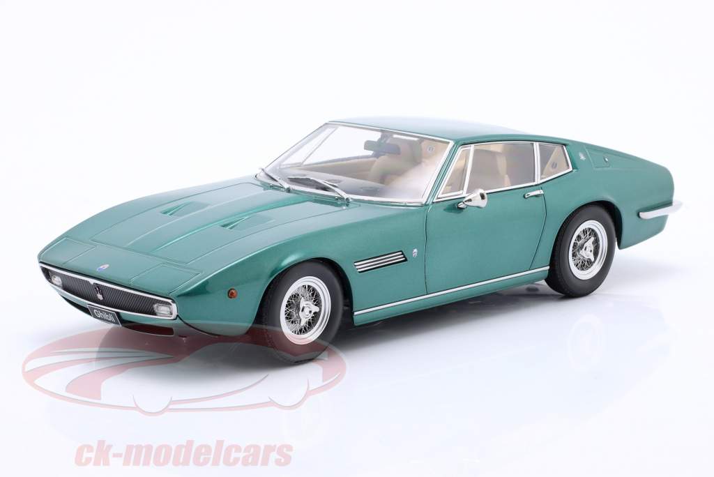 Maserati Ghibli Coupe Année de construction 1969 vert métallique 1:18 KK-Scale