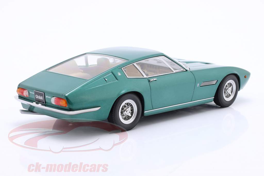 Maserati Ghibli Coupe Año de construcción 1969 verde metálico 1:18 KK-Scale