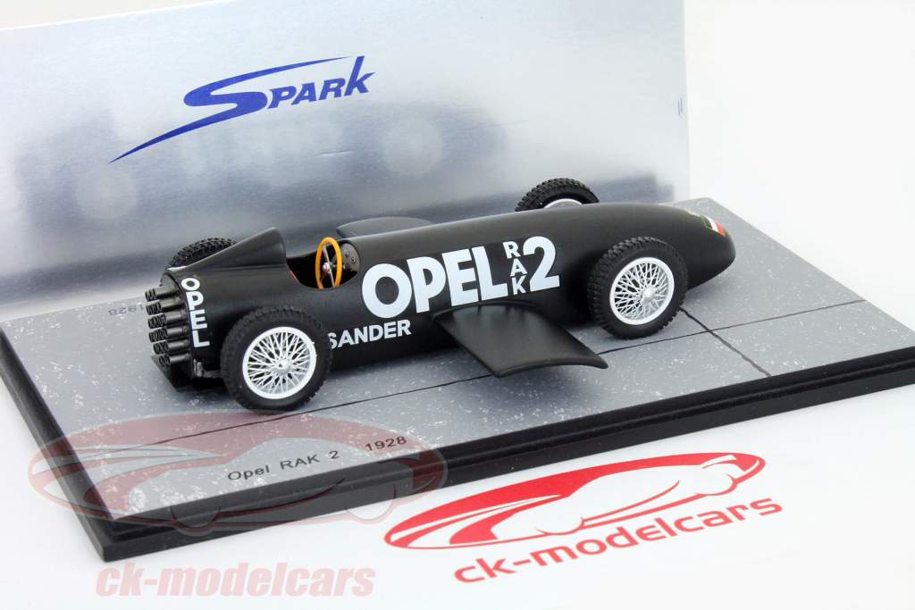 欧宝RAK 2火箭车辆MY 1928黑色/黑色1:43星火