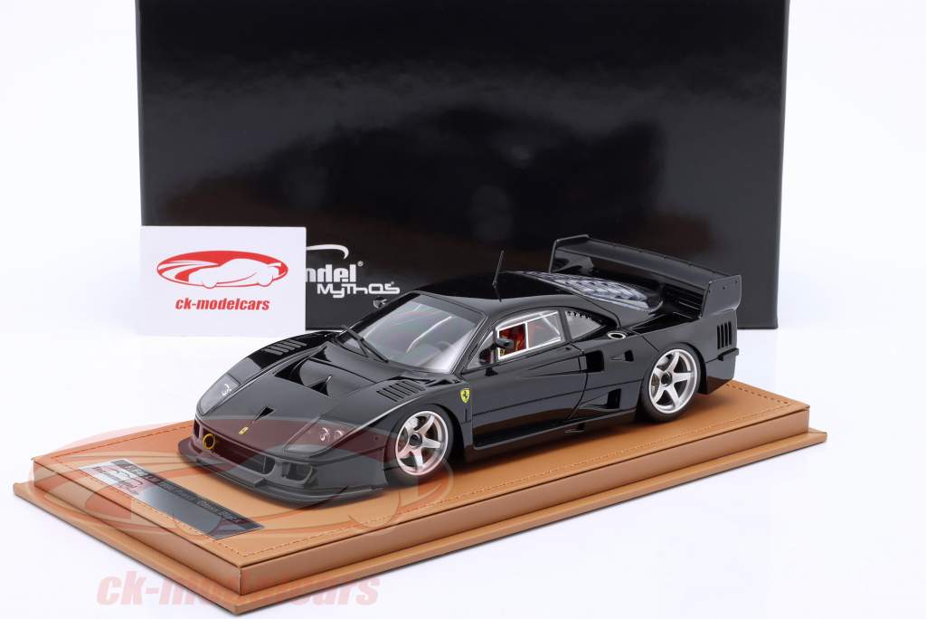 Ferrari F40 LM Druk op versie 1996 Glinsterend zwart 1:18 Tecnomodel