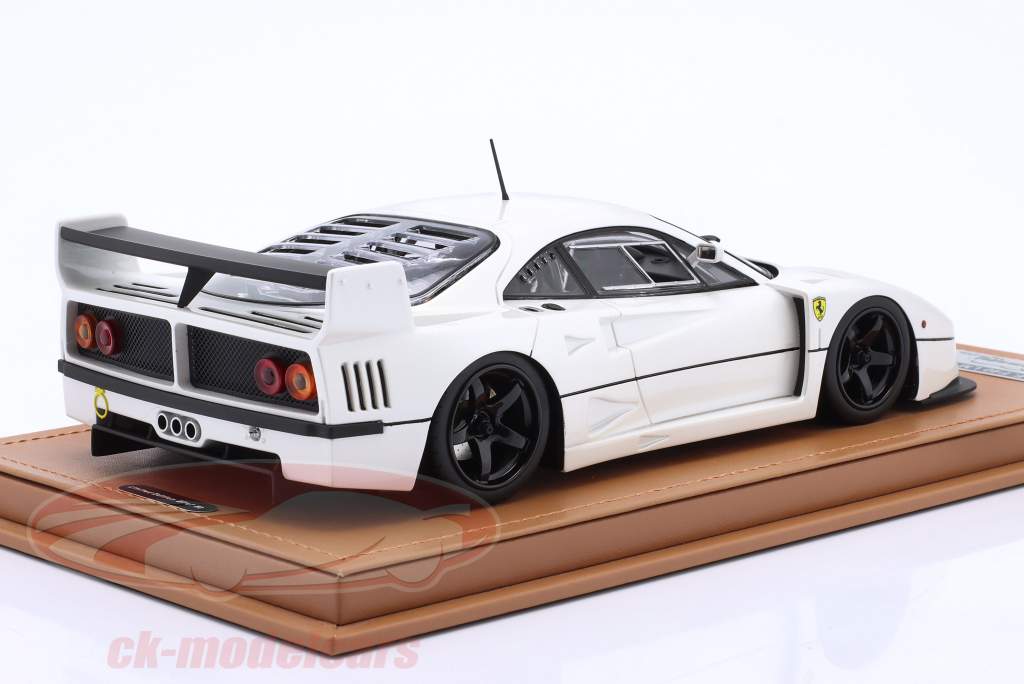 Ferrari F40 LM Trykke version 1996 hvid metallisk 1:18 Tecnomodel