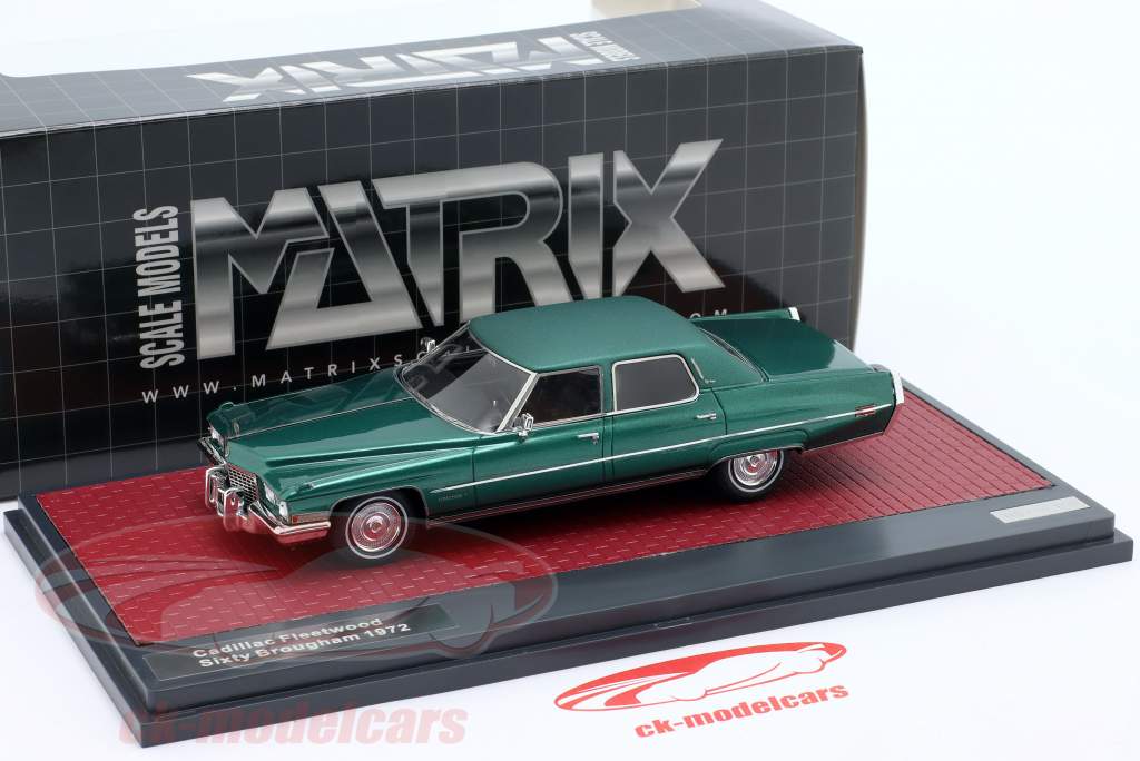 Cadillac Fleetwood Sixty Brougham year 1972 green metallic 1:43 Matrix