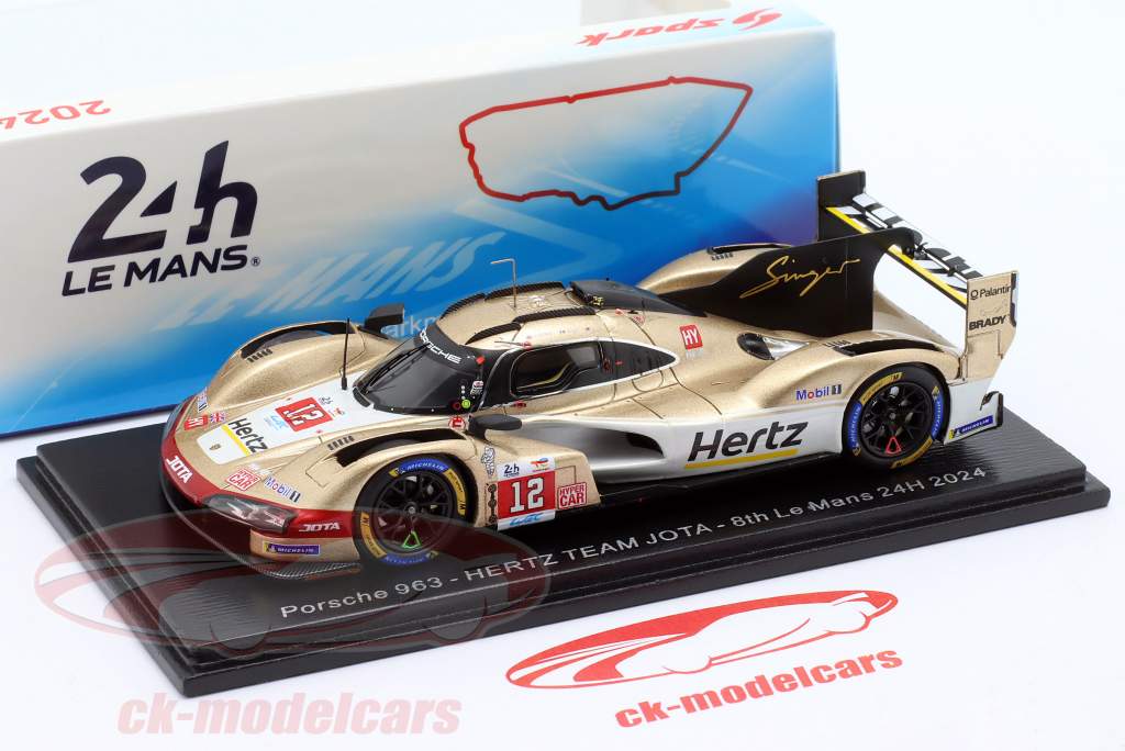 Spark 1:43 Porsche 963 #12 8th 24h LeMans 2024 Hertz Team