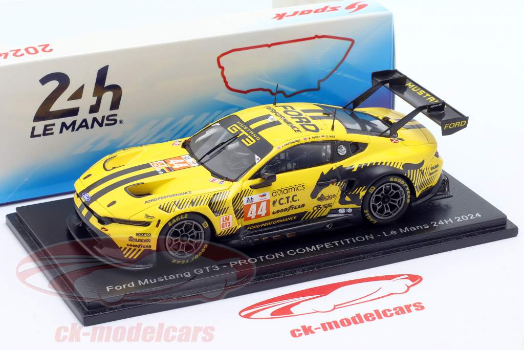 Spark 1:43 Ford Mustang GT3 #44 24h LeMans 2024 Proton