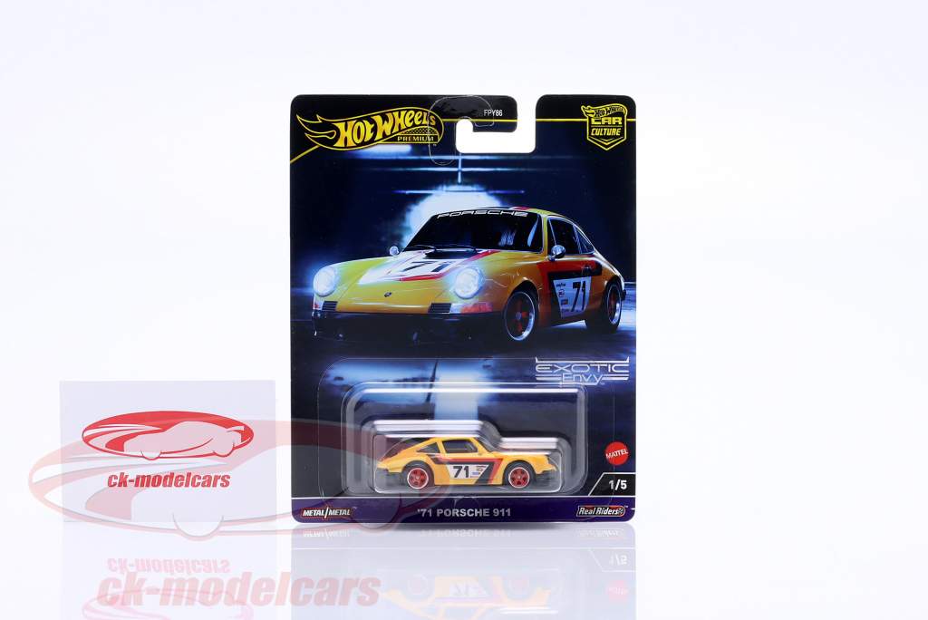 Porsche 911 #71 Année de construction 1971 1:64 HotWheels