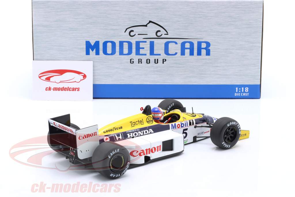 Nigel Mansell Williams FW11 #5 winnaar Brits GP formule 1 1986 1:18 MCG