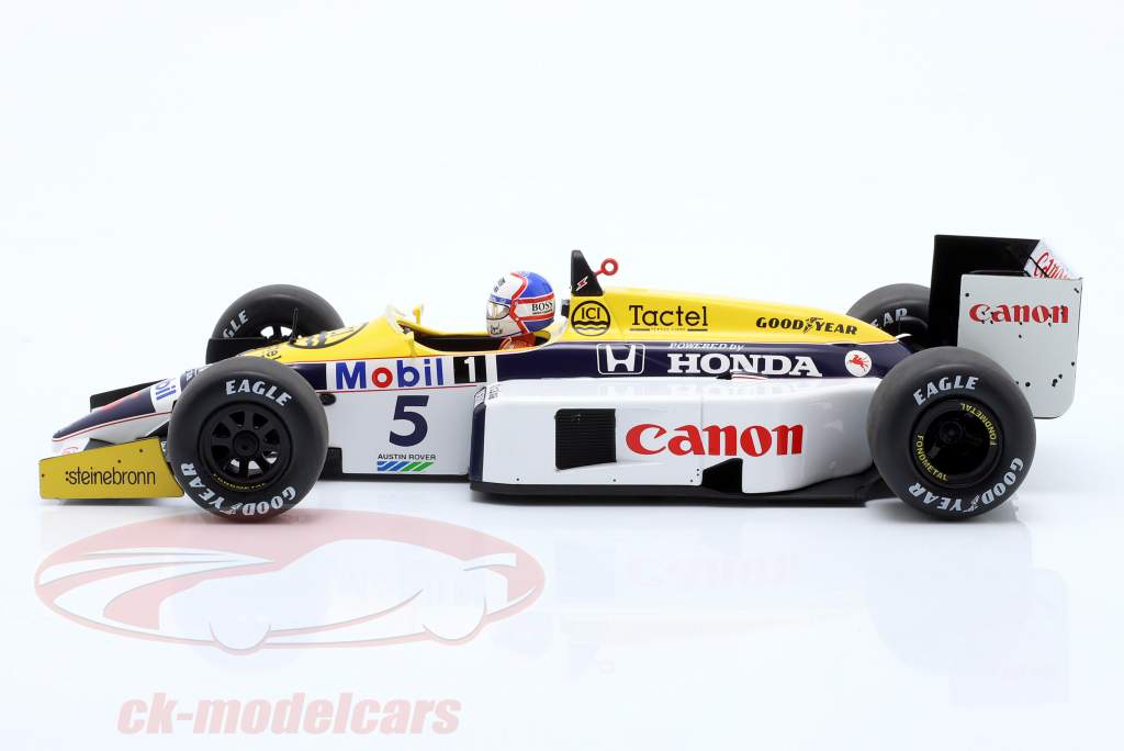 Nigel Mansell Williams FW11 #5 winnaar Brits GP formule 1 1986 1:18 MCG