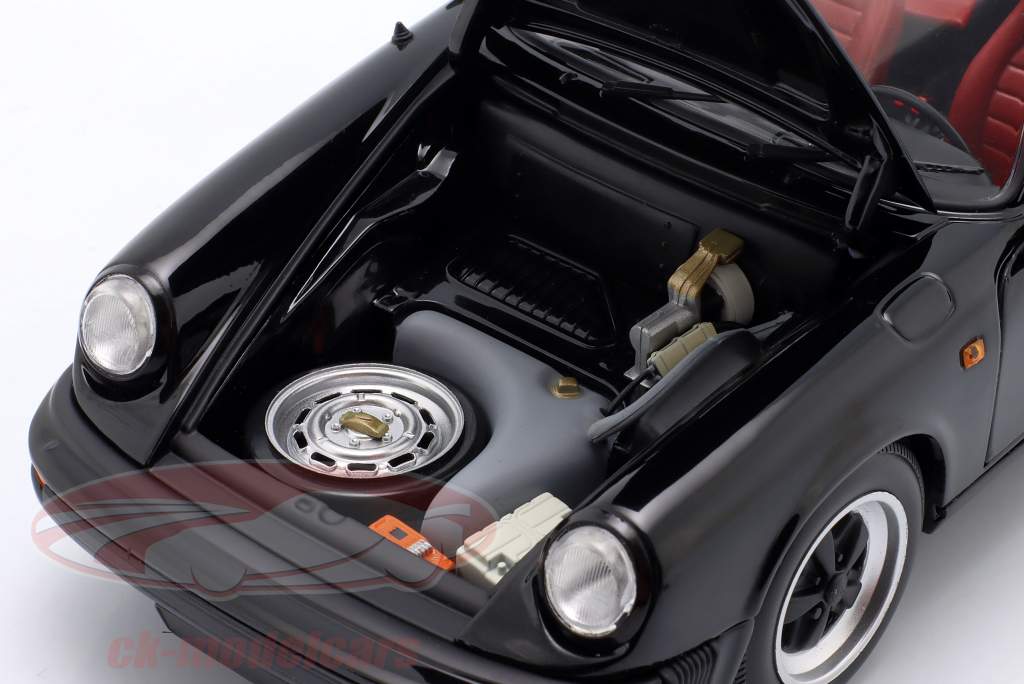 Porsche 911 Carrera 3.2 カブリオレ 建設年 1983 黒 1:18 Minichamps