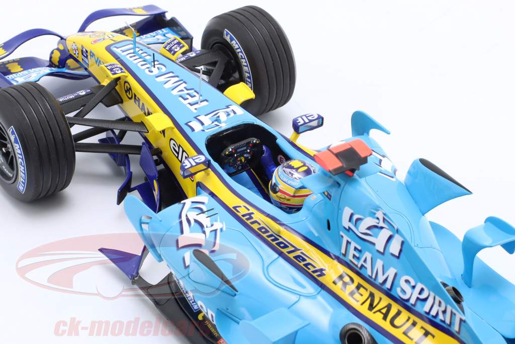 Fernando Alonso Renault R26 #1 2 Brasilien GP formel 1 Verdensmester 2006 1:18 Minichamps