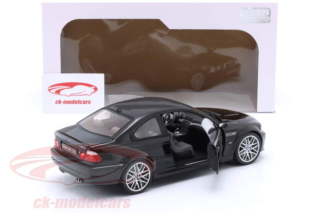BMW M3 (E46) CSL Anno di costruzione 2003 nero 1:18 Solido