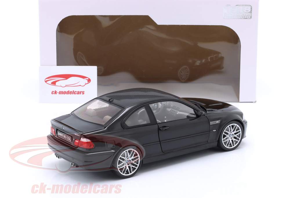 BMW M3 (E46) CSL Anno di costruzione 2003 nero 1:18 Solido