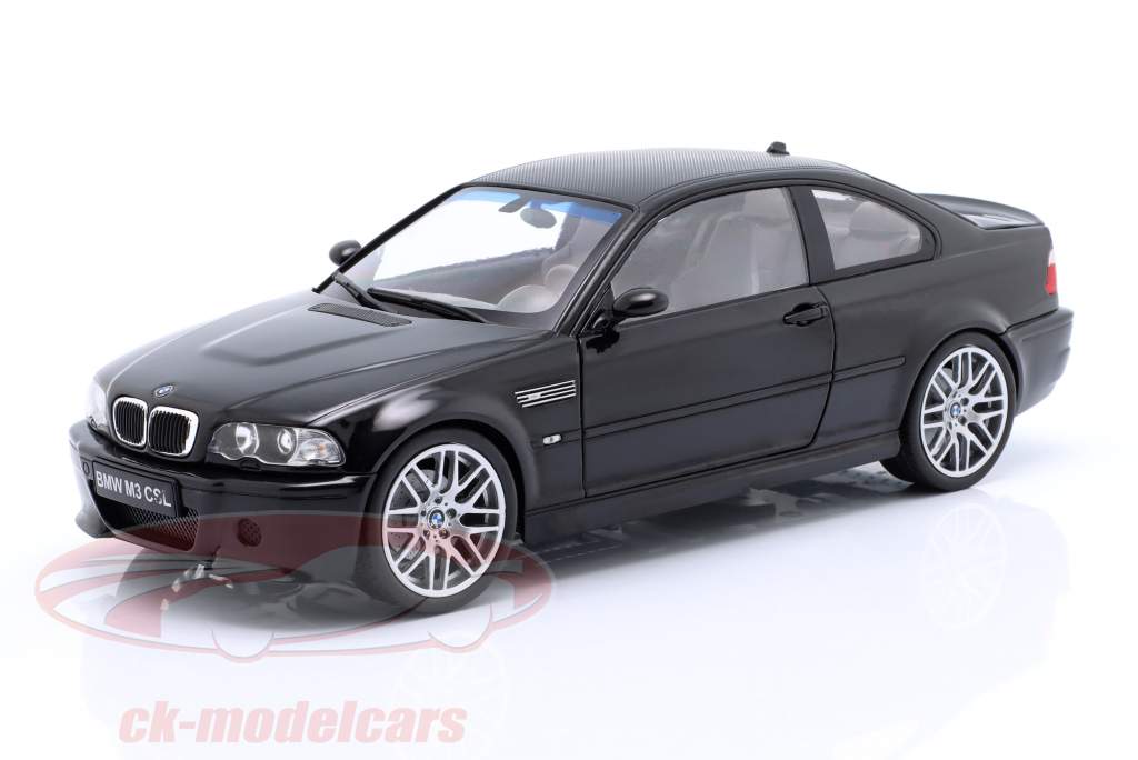 BMW M3 (E46) CSL Année de construction 2003 noir 1:18 Solido