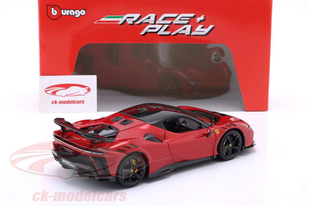 Ferrari SF90 XX Stradale Ano de construção 2024 vermelho metálico 1:18 Bburago
