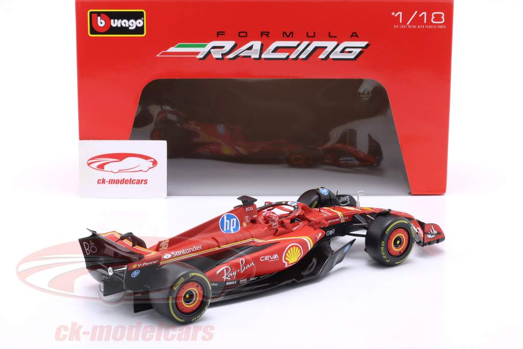 Bburago 1:18 Charles Leclerc Ferrari SF-24 #16 Formula 1