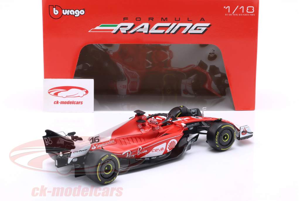 Bburago 1:18 Charles Leclerc Ferrari SF-23 #16 2nd Las Vegas