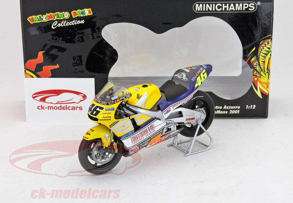 ミニチャンプス 1/12 ホンダ RC211V V.ロッシ バイク 2001