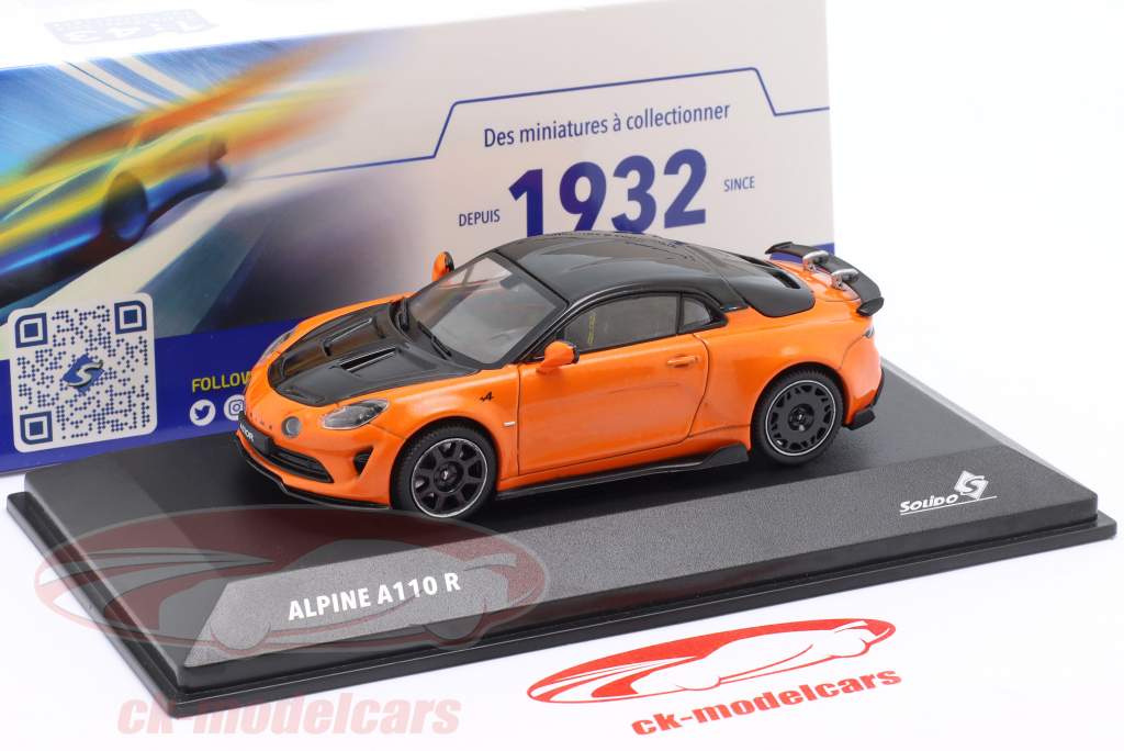 Alpine A110 R Год постройки 2023 огненно-оранжевый 1:43 Solido