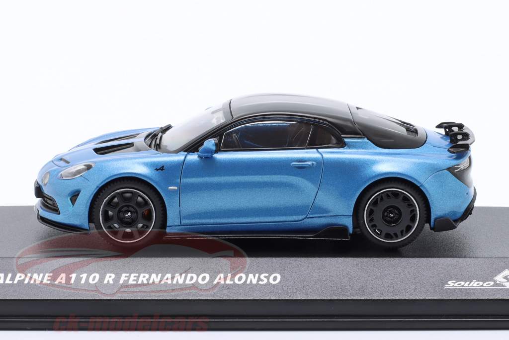 ALPINE A110 R FERNANDO ALONSO 1/43 ミニカー Solido 1:43 Alpine A110 R Fernando Alonso Edition 2024 blue
