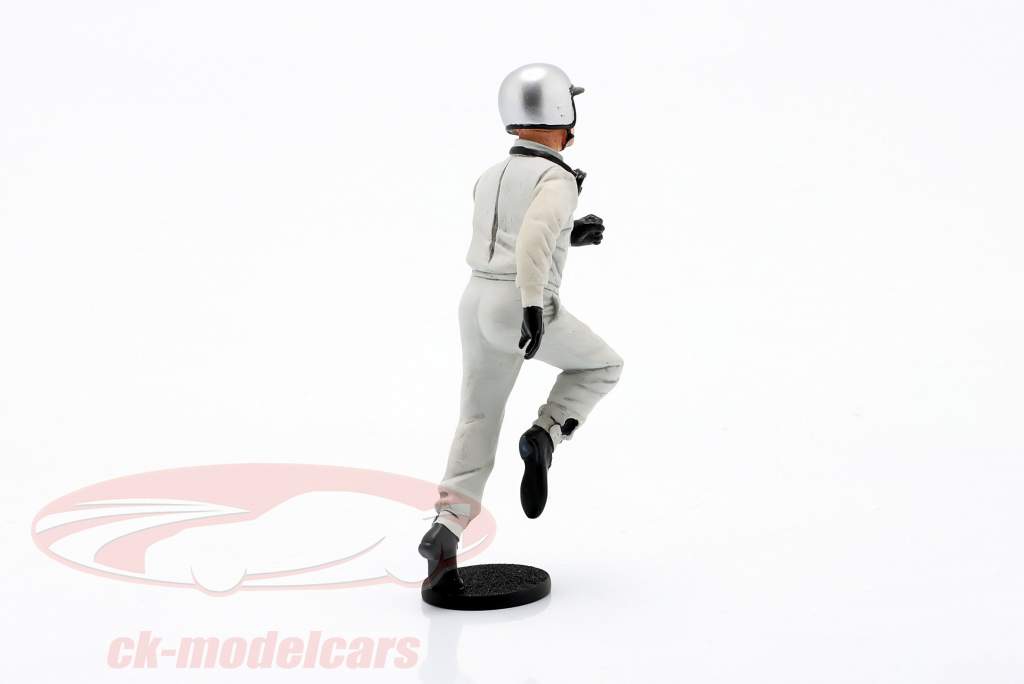 Figura del conducente argento casco Inizio di LeMans Anni '60/'70 Anni 1:18 LeMansMiniatures