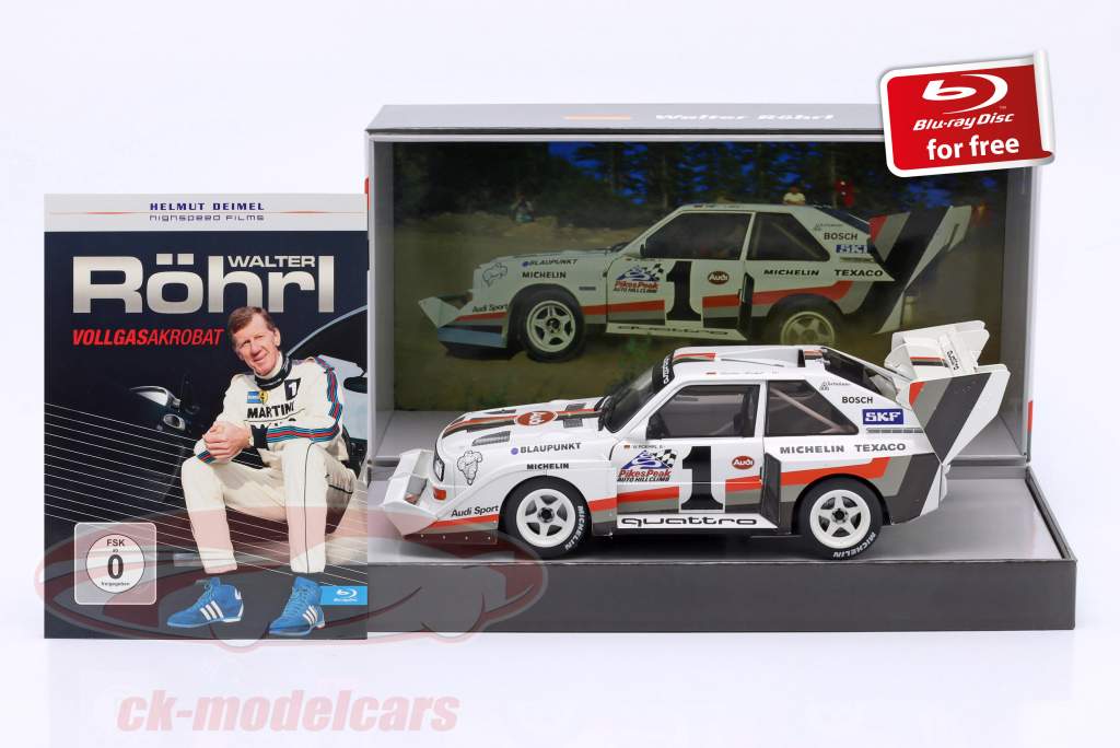 Audi Sport quattro S1 E2 #1 Winnaar Pikes Piek 1987 Walter Röhrl 1:18 WERK83