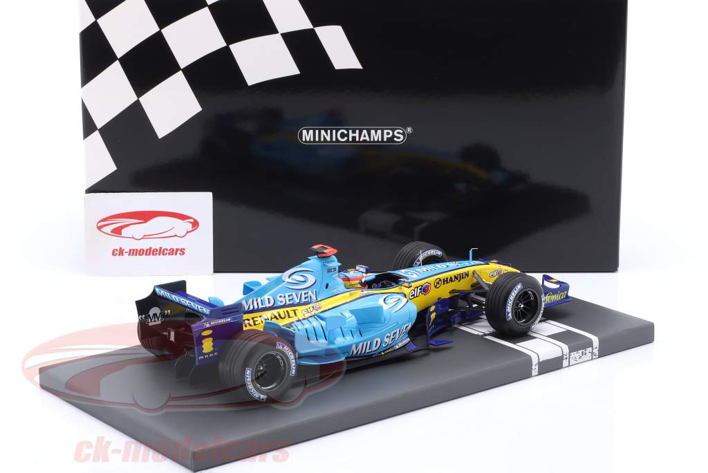 Fernando Alonso Renault R25 #5 3° Brasile GP formula 1 Campione del mondo 2005 1:18 Minichamps