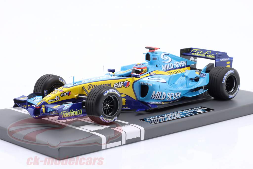 Fernando Alonso Renault R25 #5 3° Brasile GP formula 1 Campione del mondo 2005 1:18 Minichamps