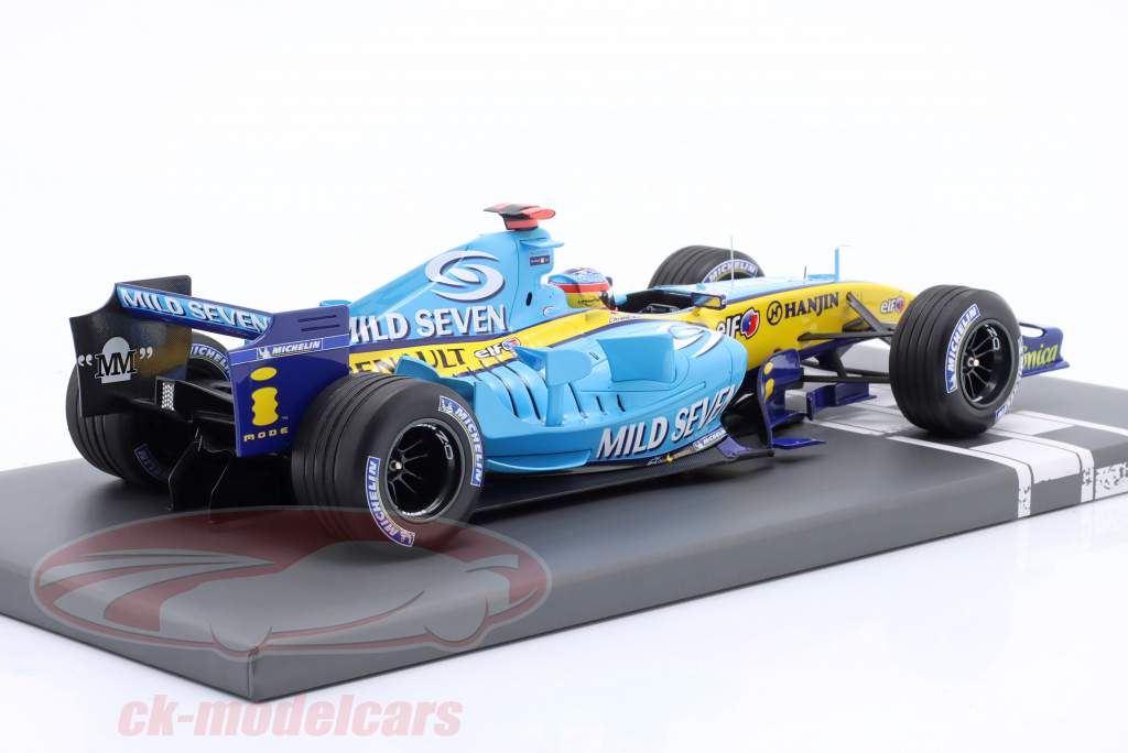 Fernando Alonso Renault R25 #5 3° Brasile GP formula 1 Campione del mondo 2005 1:18 Minichamps