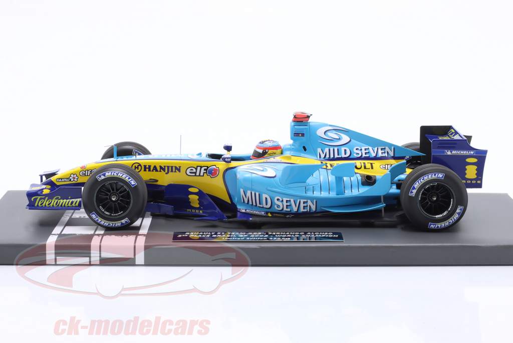 Fernando Alonso Renault R25 #5 3° Brasile GP formula 1 Campione del mondo 2005 1:18 Minichamps