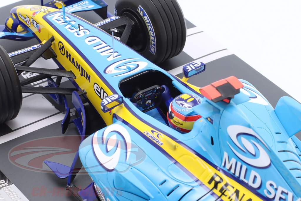 Fernando Alonso Renault R25 #5 3° Brasile GP formula 1 Campione del mondo 2005 1:18 Minichamps
