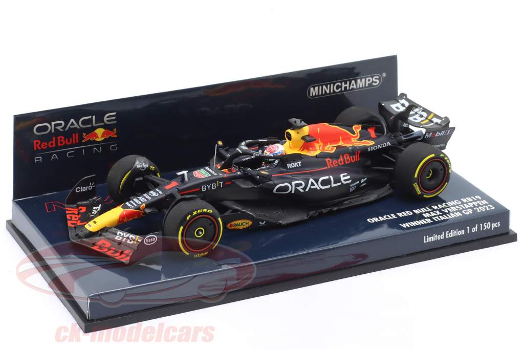 M. Verstappen Red Bull RB19 #1 Winner Italian GP Formula 1 World Champion 2023 1:43 Minichamps
