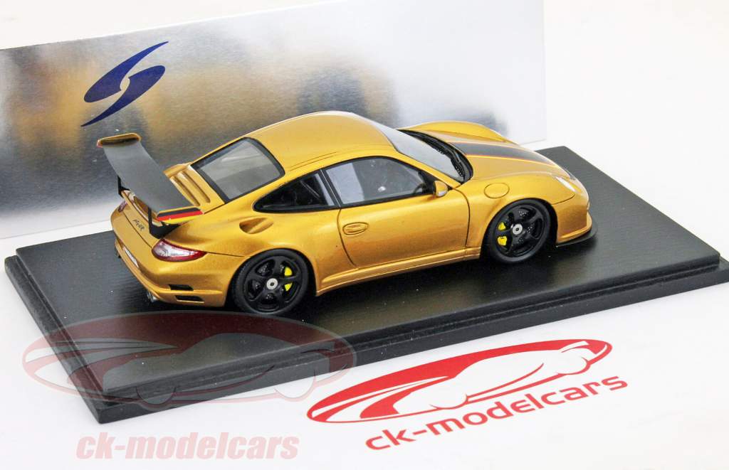 ポルシェRUF RT12R 2011年ゴールドメタリック1:43スパーク