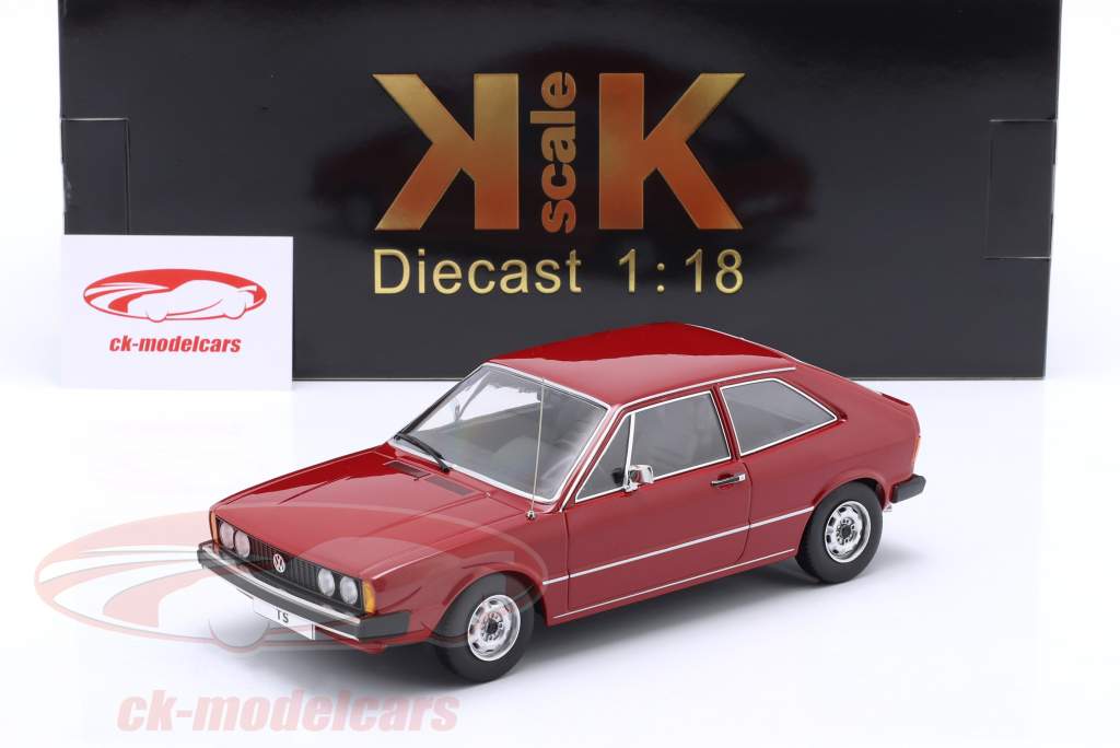 Volkswagen VW Scirocco TS MK1 Bouwjaar 1976 donker rood 1:18 KK-Scale