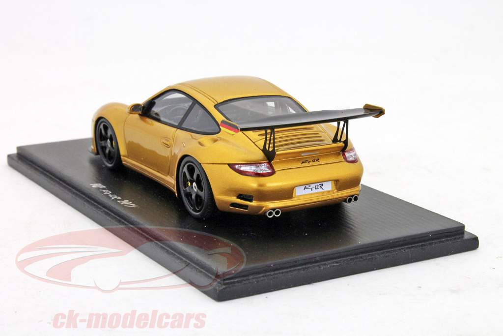 ポルシェRUF RT12R 2011年ゴールドメタリック1:43スパーク