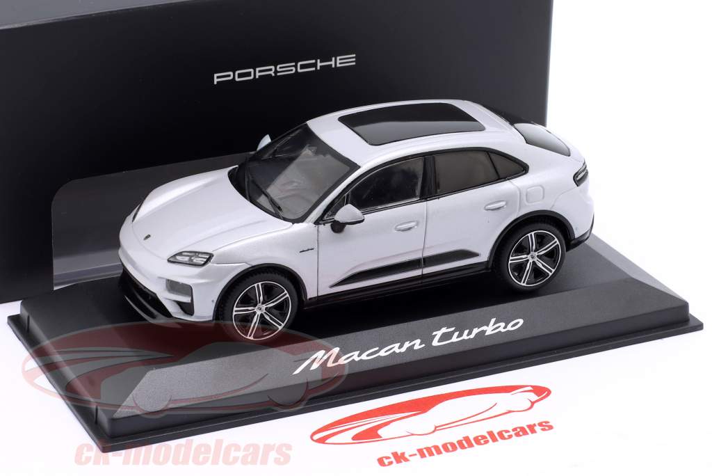 Porsche Macan Turbo H2 Год постройки 2024 ледяной серый 1:43 Solido
