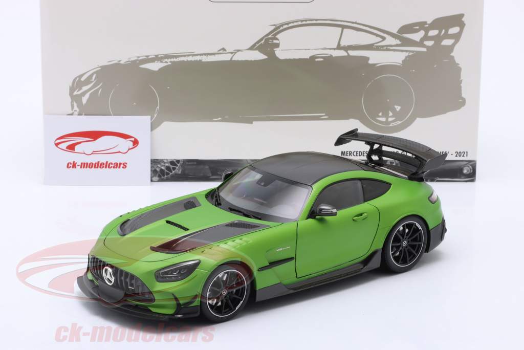 Mercedes-Benz AMG GT Black Series year 2021 matte green metallic 1:18 Minichamps