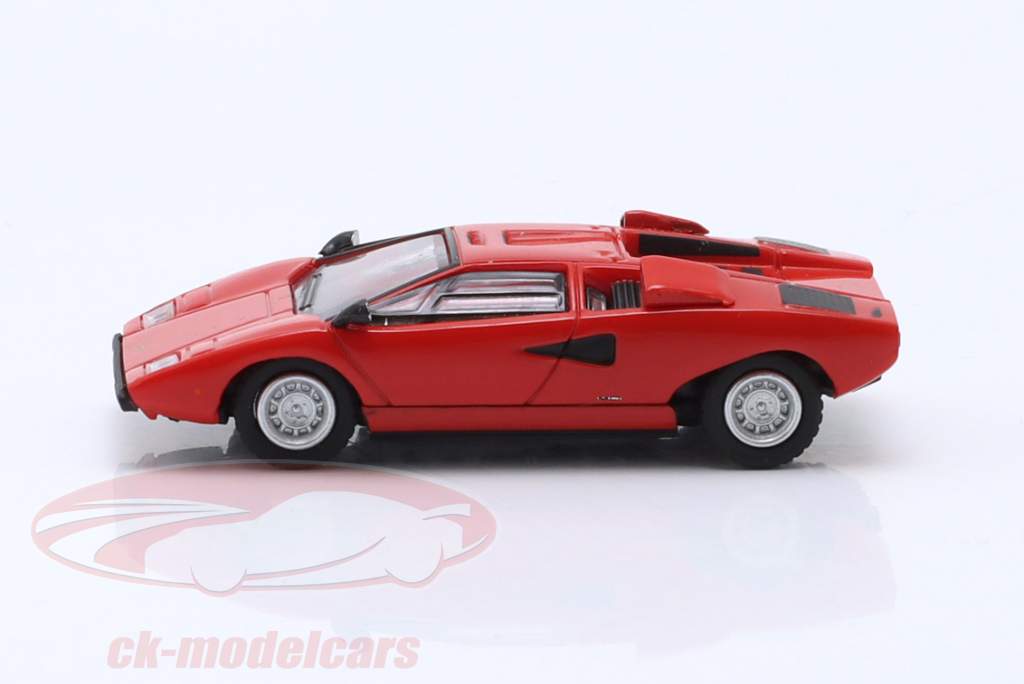 Lamborghini Countach LP 400 Byggeår 1974 rød 1:87 Minichamps