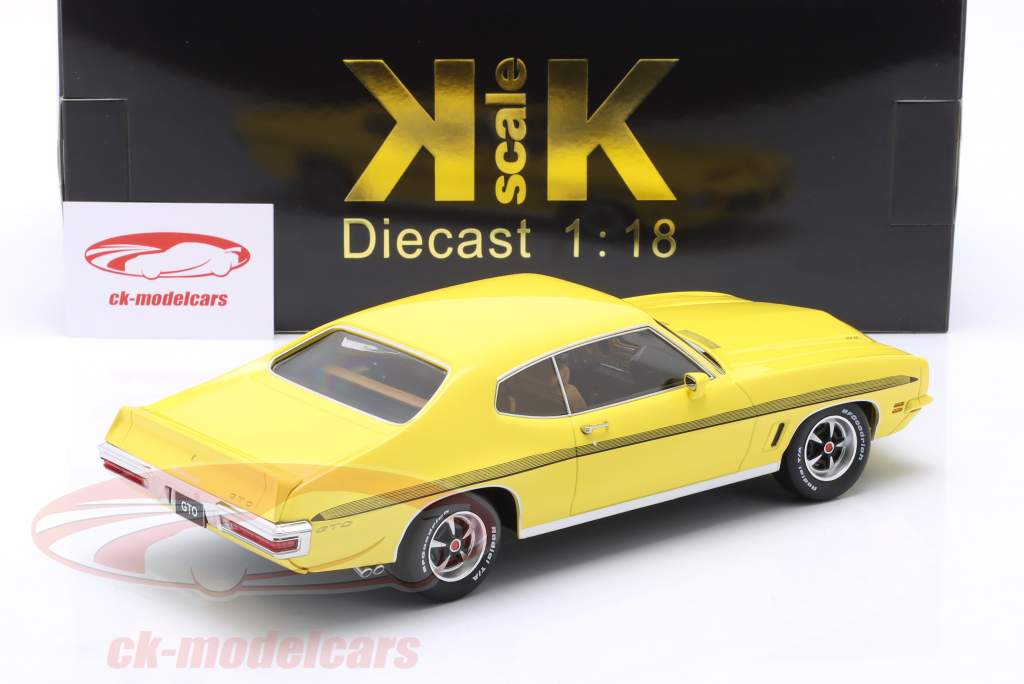 Pontiac LeMans GTO ano de construção 1972 amarelo 1:18 KK-Scale