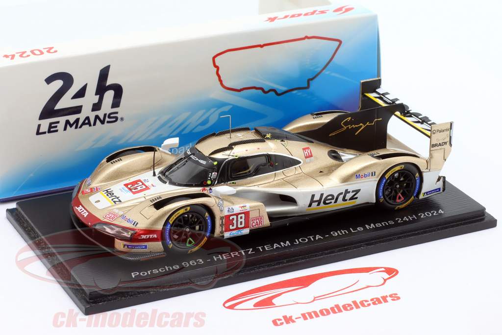 Spark 1:43 Porsche 963 #38 9th 24h LeMans 2024 Hertz Team