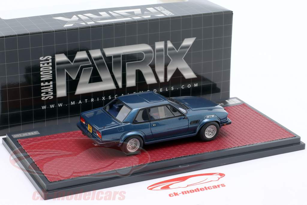 De Tomaso Longchamp GTS/E bouwjaar 1988 blauw metalen 1:43 Matrix